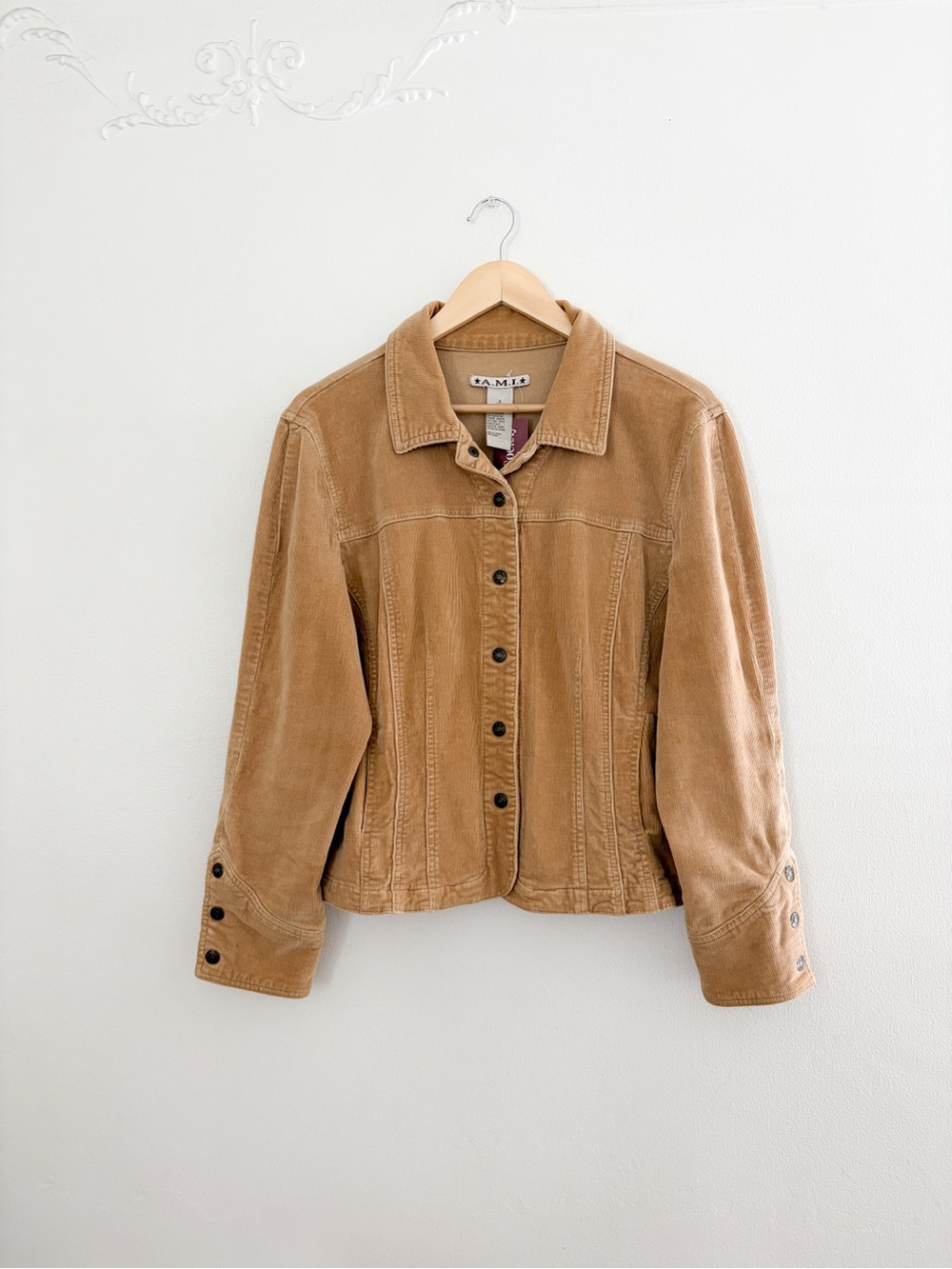 Vintage Corduroy Button-Front Jacket
